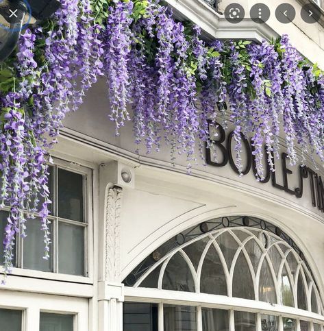 Garden Wedding Ceremony Decorations, Fake Wisteria, Indoor Wedding Decorations, Purple Wisteria, Garden Weddings Ceremony, Wedding Arch Flowers, Arch Flowers, Garden Wedding Decorations, Artificial Flowers Wedding