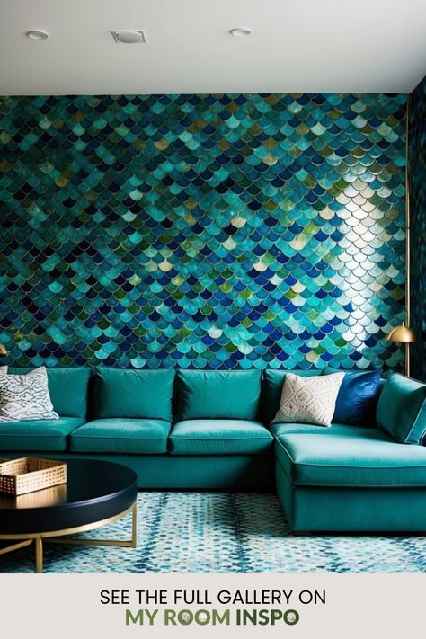 Explore these 57 accent wall ideas to enhance your cozy living room ambiance with special colors and stylish designs. Creative Accent Wall Ideas, Chalkboard Paint Wall, Creative Accent Wall, Rustic Brick Wall, Shiplap Paneling, Moroccan Tiles Pattern, Accent Wall Ideas, Herringbone Wood, Modern And Traditional Decor