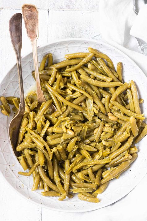 Cook Canned Green Beans, Canned Green Beans Recipe, Canned Green Bean Recipes, Canned Corn Recipes, Canned Green Beans, Dash Recipe, Beans In Crockpot, Canned Salmon Recipes, Green Beans Recipe