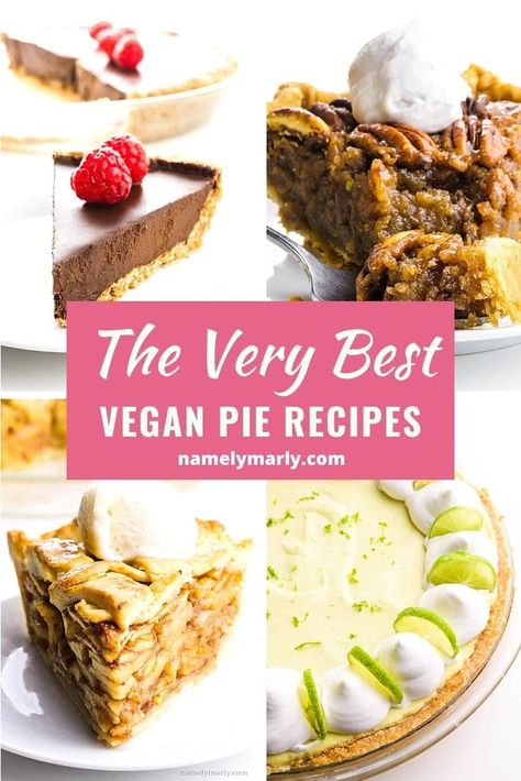 Vegan Christmas Pie, Vegan Pie Recipes, Pumpkin Pie Vegan, Vegan Key Lime Pie, Best Pie Crust Recipe, Vegan Pies, Vegan Pies Recipes, Vegan Key Lime, Vegan Pecan Pie