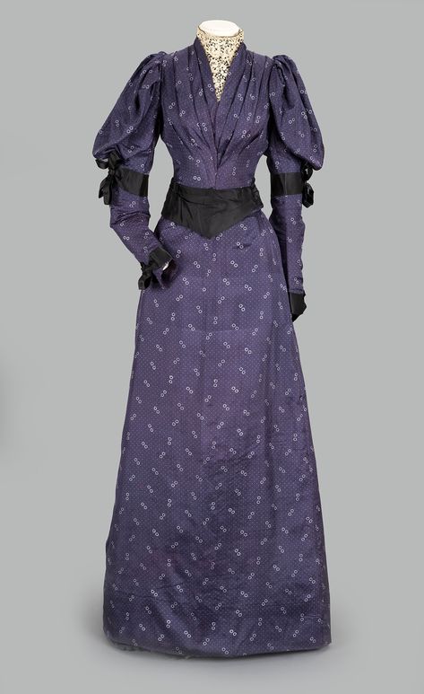 1893 Fashion, 1890s Dress, Midnight Blue Dress, Vintage Attire, 1890s Fashion, 1900s Fashion, Historic Clothing, 19th Century Fashion, History Art