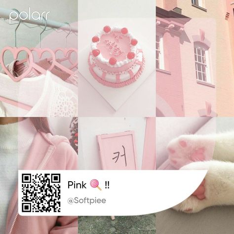 Polar Code Soft, Polar Qr Code, Editing Pack, Photo Filters Apps, Pink Academia, Soft Kidcore Aesthetic, Code Polar, Soft Kidcore, Pink Filter