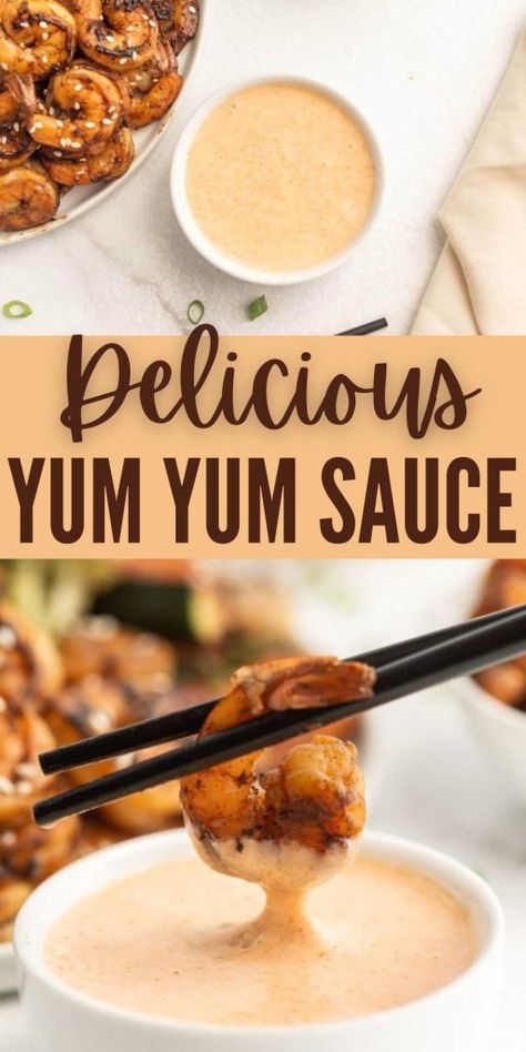 Yumyum Sauce Recipe, Shrimp Sauce Recipe Easy, Yum Sauce Recipe, Yum Yum Sauce Recipe, Hibachi Sauce, Shrimp Sauce Recipes, Hibachi Recipes, Easy Dipping Sauce, Homemade Bbq Sauce Recipe