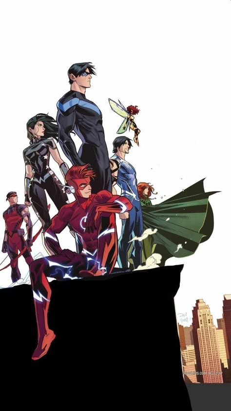 Teen Titans Fanart, Dc Comics Wallpaper, Dc Comics Heroes, Wally West, Univers Dc, Arte Dc Comics, Dc Comics Superheroes, Dc Comics Artwork, Dc Memes