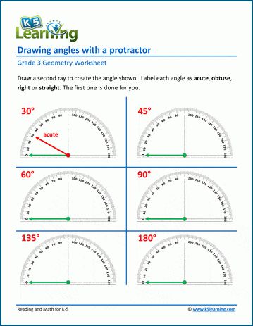 Using a protractor worksheets. In these worksheets, students use a protractor to draw and measure angles and determine if the angles are acute, obtuse, straight or 90 degrees. Grade 3 | Geometry | Free | Printable | Worksheets. Protractor Activities, Angles Math Activity, Measuring Angles Worksheet, Measure Angles, Angles Math, Angles Worksheet, Teaching Math Strategies, 4th Grade Math Worksheets, Cursive Writing Worksheets