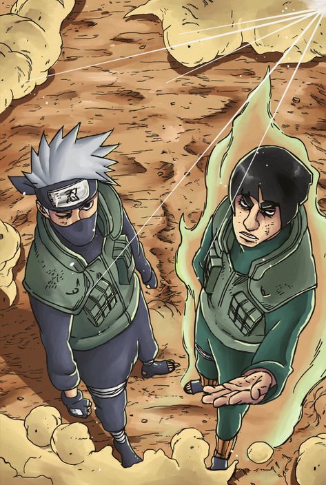 Guy Matching Pfp, Kakashi And Guy, Naruto Menma, Pfp Naruto, Naruto Grown Up, Kakashi Tattoo, Naruto Powers, Team Guy, Rock Lee Naruto