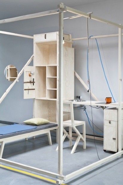 Nomadic Furniture, Living Structures, Micro Homes, Mobile Living, Minimal Living, Micro House, Architecture Magazines, Cube Design, Compact Living