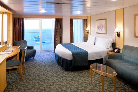 Balcony stateroom, Liberty of the Seas  #CruiseGiveaway Cruise Ship Rooms Cabins, Cruise Ship Rooms, Ship Cabin, Cruise Rooms, Independence Of The Seas, Liberty Of The Seas, Royal Caribbean Cruise Ship, Freedom Of The Seas, Ocean View Balcony