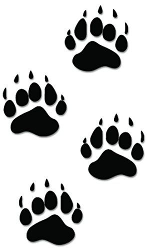 Amazon.com: Black Bear Paws Print Tracks Hunting Vinyl Decal Sticker For Vehicle Car Truck Window Bumper Wall Decor - [6 inch/15 cm Tall] - Gloss BLACK Color: Automotive Bear Claw Tattoo, Bear Paw Tattoos, Bear Footprint, Bear Tracks, Bear Paw Print, Cars Suv, Bear Hunting, Bear Tattoos, Bear Silhouette