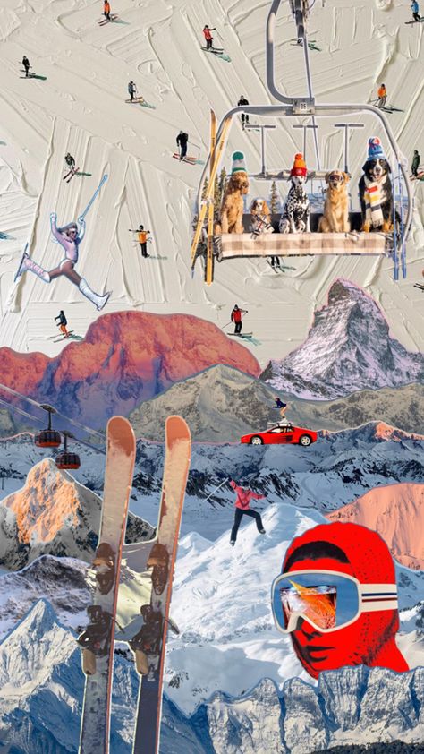 Vintage Skiing Aesthetic, Skiing Aesthetic, Ski Aesthetic, Apres Ski Party, Ski Bunnies, Ski Art, Retro Ski, Ski Posters, Dorm Posters