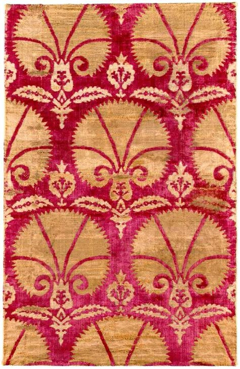 Ottoman Textile, Ottoman voided silk velvet and metal thread (çatma) panel, Bursa, West Anatolia, first half of 17th century Carnation Design, Turkish Textiles, Antique Ottoman, Art Chinois, Turkish Pattern, Fabric Ottoman, Turkish Art, Art Japonais, Pattern Play