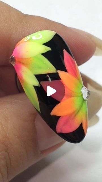 nails by Ankita on Instagram Awesome Nails, Exotic Nails, Manicure, Nail Designs, Nail Art, Neon, Nails, Makeup, Flowers