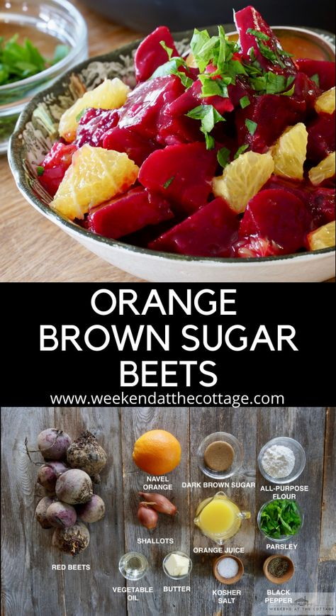 Oven-roasted red beets, brightened with an orange and brown-sugar glaze... It's this season’s tastiest side.⁣ ⁣The perfect fall and winter side dish. Serve this Thanksgiving. #sidedish #beets #sweetbeet #recipes #thanksgiving #holiday #dinner Beets For Thanksgiving, Beets Recipes, Thanksgiving Sidedish, Family Recipies, Side Dishes Healthy, Winter Side Dishes, Beets Recipe, Vegetable Side Dishes Healthy, Sugar Beets