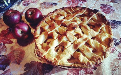 Fall Baking. Love this @allrecipes Grandma Oples Apple Pie Recipe. It makes the kitchen smell amazing! #apple #fall #pie #allrecipes #baking Grandma Oples Apple Pie Recipe, Deep Dish Apple Pie, Butter Crust, Homemade Apple Pie, Apple Pie Recipe, Kitchen Smells, Homemade Apple Pies, Flaky Crust, Springform Pan