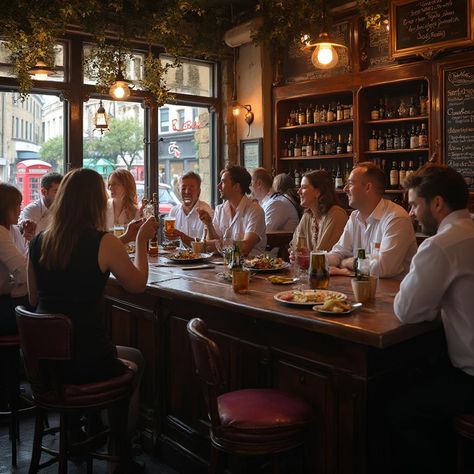 Journey Through the Best Pubs in London: A Travelers Guide British Pub Aesthetic, Pubs In London, London Walking Tours, London Nightlife, Polished Wood, British Pub, Best Pubs, London Pubs, Warm Lighting