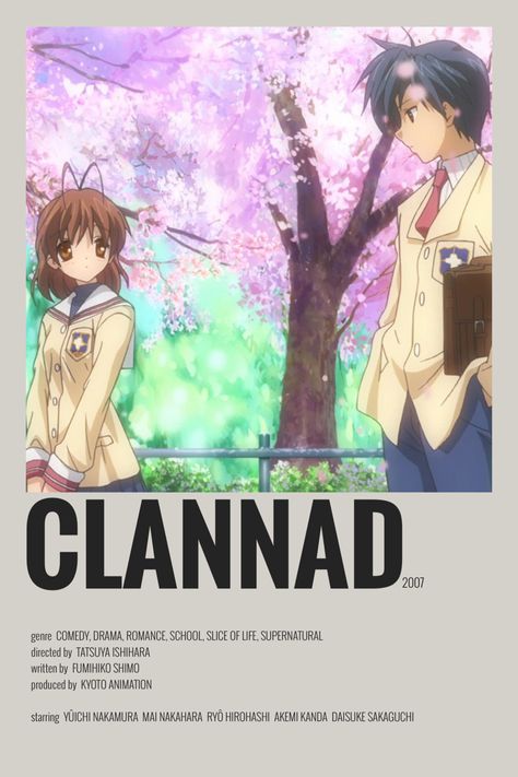 Clannad Poster, Tomoya Okazaki, Best Family Halloween Costumes, Yuichi Nakamura, Clannad Anime, Clannad After Story, New Disney Movies, Anime Suggestions, App Anime