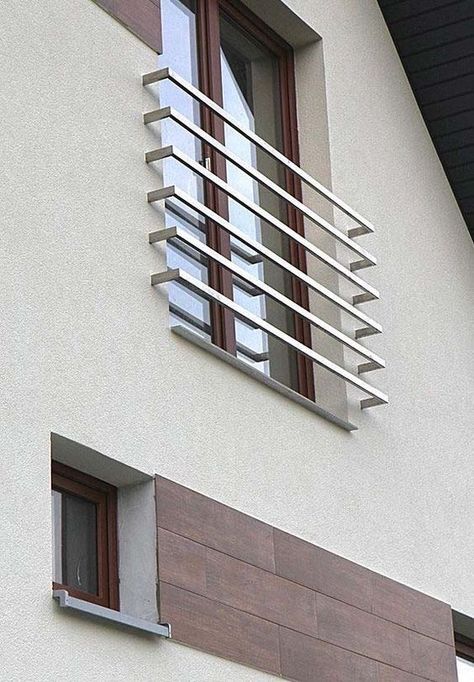 Modern Window Grill, Home Window Grill Design, Window Grill Design Modern, House Window Design, Window Bars, Balcony Grill, Grill Door Design, Balcony Grill Design, Balcony Railing Design