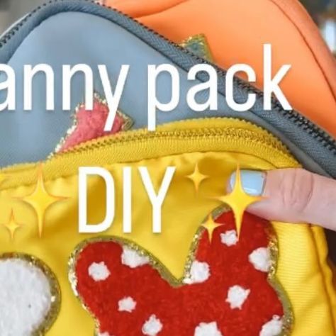 Elaina Zinke on Instagram: "An easy DIY project to turn any fanny pack/hat/shirt/backpack from drab to FAB! ✨✨ **Linked in my Amazon Storefront** #amsrsounds #disneyhack #asmrproject #fannypackhack #momhacks #disneyday #disneyfannypack #disneyhack #disneyclothes #disneyaccessories #disneybag" Disney Bags Diy, Belt Bag Diy, Disney Fanny Pack, Diy Fanny Pack, Disney Hats, Bag Patches, Disney Day, Disney Bag, Diy Hat