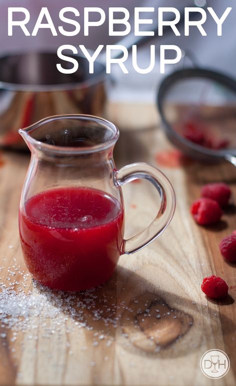 Add delicious fruity flavors to your homemade cocktails! Raspberry syrup gives fresh and jammy like fruit notes to your summer drinks on your home bar or bar cart. #Raspberry #BarCart #HomeBar #SummerCocktails via @Drinking Hobby | craft cocktail recipes and home bar ideas Homemade Raspberry Syrup, Iced Green Tea, Homemade Cocktails, Craft Cocktail, Homemade Syrup, Hobby Craft, Raspberry Sauce, Raspberry Syrup, Cocktail Ingredients