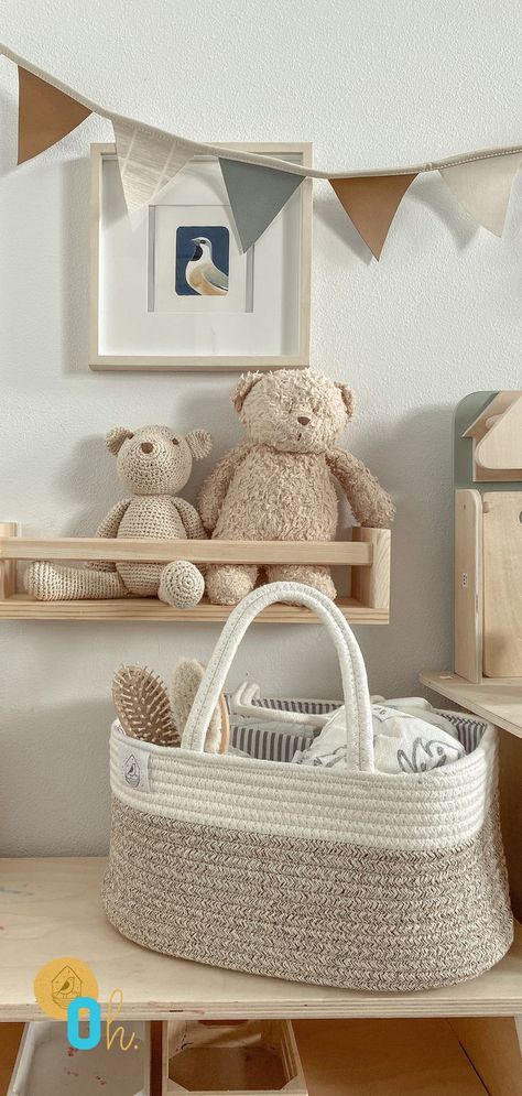 Premium Baby Diaper Caddy – A stylish cotton rope basket design meant to help parents stay more organized this baby diaper caddy organizer is ideal for storing diapers, items, wipes, fresh clothes, cute toys, dirty laundry, extra bottles, and all the accessories kids need. Baby Accessories Organization, Nursery Changing Table, Cotton Basket, Cotton Rope Basket, Nursery Baskets, Fresh Clothes, Baby Basket, Diaper Caddy, Caddy Organizer