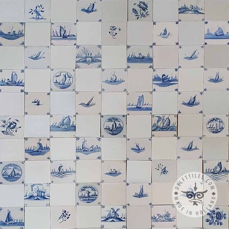 Antique Delft tiles Archives - Delft Tiles Nautical Tiles, Circle Tiles, European Tiles, Dutch Tiles, Dutch Delft, Bronze Fixtures, Fireplace Tile Surround, Architectural Materials, Animal Mural