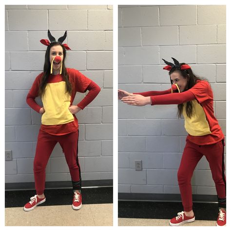 My profile: Mckala Tutor Mushu, Disney, character day, Disney day, Mulan costume, Mushu costume, Halloween, spirit week, Mulan Group Costume, Mulan And Mushu Costume, Spirit Week Costumes, Miranda Sings Costume, Mulan Costume Diy, Disney Day Spirit Week, Cookie Costume Diy, Meme Day Costumes, Pippi Longstocking Costumes