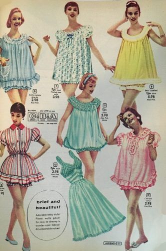 1950s babydoll nightgowns, baby doll pajamas, nighties 1950 Pajamas, Vintage Babydoll Pajamas, Baby Doll Nighty, 1950s Sleepwear, 1950s Pajamas, 1950s Nightgown, Baby Doll Pajamas, Doll Pajamas, Nightgown Dress