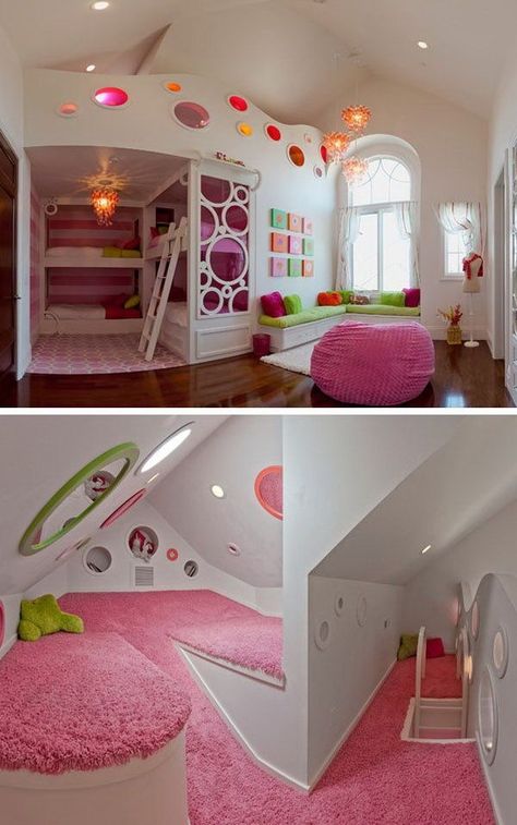 Love the soft looking carpet Skjulte Rum, Secret Room, Hidden Rooms, Girl Bedroom Designs, Girls Rooms, Secret Rooms, Kids Bedrooms, Awesome Bedrooms, Teen Room