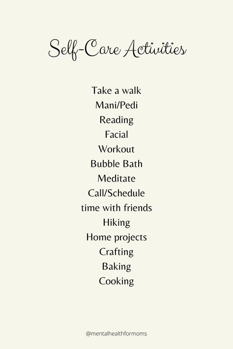 Self-care looks different for everyone! If it's been a while since you've had time for any self-care, take a minute to visualize what that means for you. Maybe that just means a few minutes out of your day to be alone - and that's ok! Find your self-care activity for whatever season you are in. #selfcare #selfcareactivities #destress #mama #motherhood #parenting #mentalhealthformoms #mentalhealth #inspiration #yougotthis #yougotthismama Destress Activities, Mum Self Care Quotes, Abc Of Self Care, Mum Self Care, Why Is Self Care Important, Bullet Journal Self Care Ideas, Self Care Activities, Self Care, Meant To Be