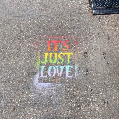 gay pride, pride parade, lgbtq, graffiti, spray paint, colorful, new york city, sidewalk, nyc, manhattan, new york, aesthetic, photography Have A Beautiful Week, Nyc Pride Parade, I Had To Leave, Pride Quotes, Believe In Your Dreams, Happy Pride Month, Vision Board Photos, Love Wins, Queer Art