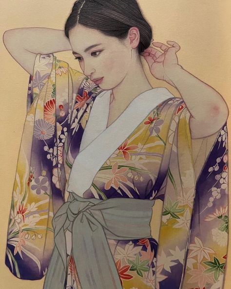 Hiroaki Ejiri (@hiroakiejiri) | Instagram Toshio Saeki, Japan Theme, Japanese Drawings, Fashion Illustration Vintage, Asian Painting, Figurative Artists, Japanese Painting, Aesthetic Painting, Book Release