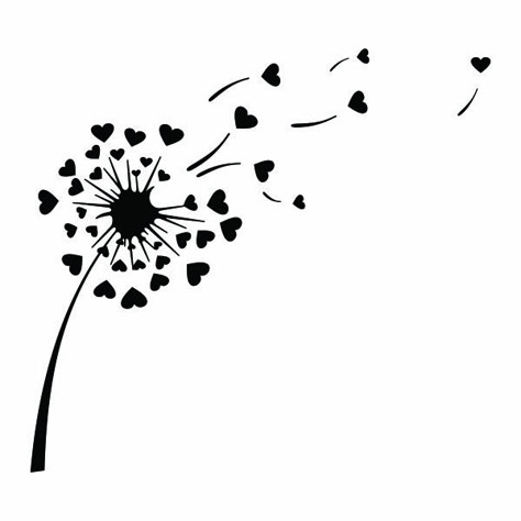 Dandelion Svg, Dandelion Drawing, Idee Cricut, Silhouette Clip Art, Image Svg, Flower Svg, Silhouette Art, Free Svg Cut Files, Svg For Cricut