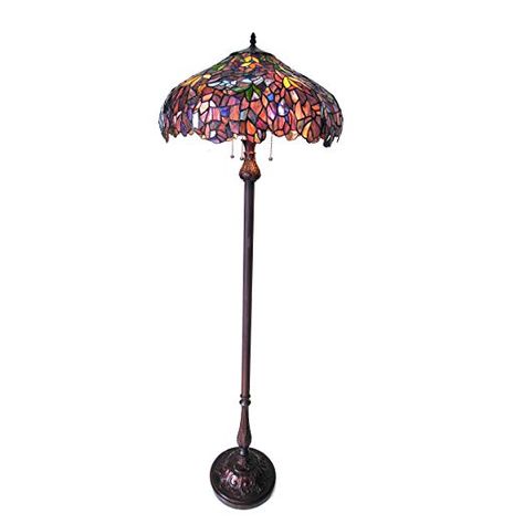 Chloe Lighting CH18045PW20-FL3 Katie Tiffany-Style Floor Lamp with 20" Shade, 64 x 20 x 20, Multicolor Tiffany Style Floor Lamps, Wisteria Design, Tiffany Style Lamp, Bronze Floor Lamp, Tiffany Lamp, Torchiere Floor Lamp, Tiffany Glass, Metal Floor Lamps, Tiffany Lamps