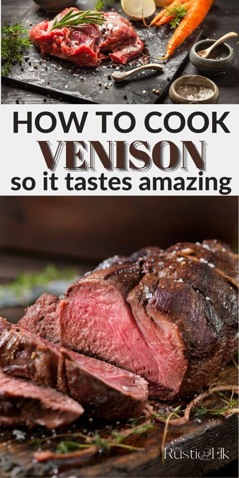 Venison Tips, Roast Venison Recipes, Deer Tenderloin Recipes, Venison Recipes Crockpot, Deer Backstrap Recipes, Deer Steak Recipes, Venison Tenderloin Recipes, Venison Steak Recipes, Venison Backstrap Recipes