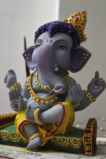 Clay Ganesha, Ganesh Chaturthi Decoration, Ganesha Drawing, Ganesh Lord, Shri Ganesh Images, Ganesh Idol, Baby Ganesha, Ganesh Wallpaper, Bappa Morya