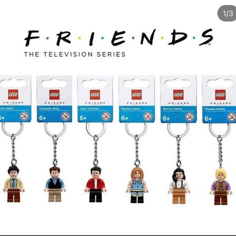 Friends TV Show Lego keychains Chandler Bing Joey Tribbiani, Lego Keychain, Lego Mandalorian, Friends Lego, Friends Tv Show Gifts, Friends Tv Quotes, Friends Fan, Friends Merchandise, Friends Scenes