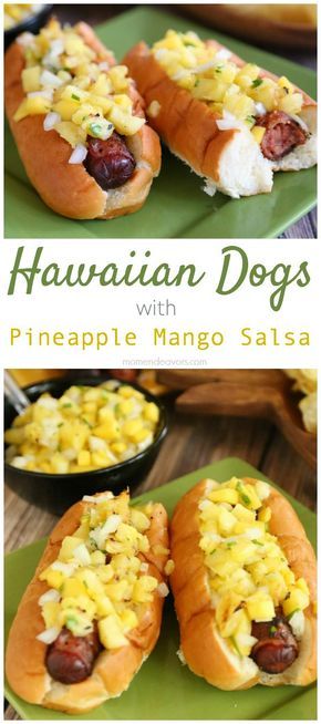 Caribbean Dinner Recipes collected by www.skiptomylou.org #recipe Caribbean Dinner, Hawai Party, Pineapple Mango Salsa, Luau Food, Hawaiian Dishes, Hawaii Food, Hot Dog Recipes, Grilled Pineapple, Island Food