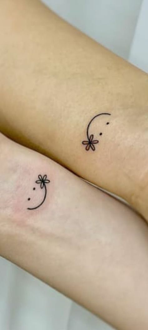 Friendship Symbol Tattoos Bff, Tiny Tattoos Infinity, Childhood Friends Tattoo Ideas, Matching Wrist Tattoos Friends, Couples Minimalist Tattoos, Small Matching Sister Tattoos, Tiny Friendship Tattoos, Friendship Tattoos For Two, Unique Friendship Tattoos