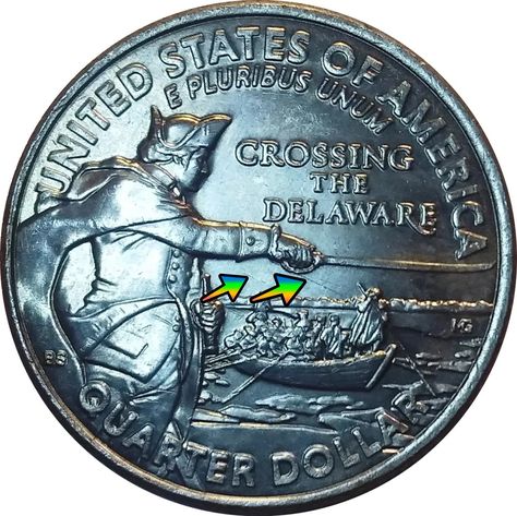 2021 Crossing The Delaware Quarter Washington Crossing The Delaware, Crossing The Delaware, Old Coins Worth Money, Rare Coins Worth Money, Coin Grading, Error Coins, Valuable Coins, Coins Worth Money, Antique Coins