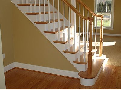 How to open up an enclosed staircase Opening Up Staircase Wall, Closed Staircase, Enclosed Staircase, Stairs Trim, Open Stairs, Hardwood Stairs, Stairs Design Interior, Building Stairs, Staircase Remodel