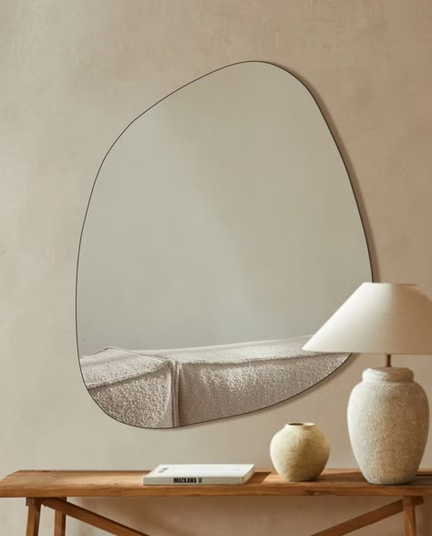 Blob Mirror Aesthetic, Irregular Shaped Mirror, Asymmetric Mirror, Organic Mirror, Blob Mirror, Blob Mirrors, Asymmetrical Mirror, Irregular Mirror, Circle Mirror