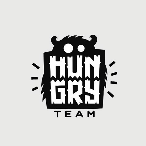 Wiktor Ares on Instagram: “Hungry team - logo for game developers www.hungryteam.com Animation by @mihairu911 Sound design by @degradart Made for @aecollaba Whole…” Graphic Designer Logos, Art Logo Ideas, Cool Logo Design, Animation Logo, Text Logos, Motion Logo, Animated Logo, Logo Styles, Inspiration Logo Design