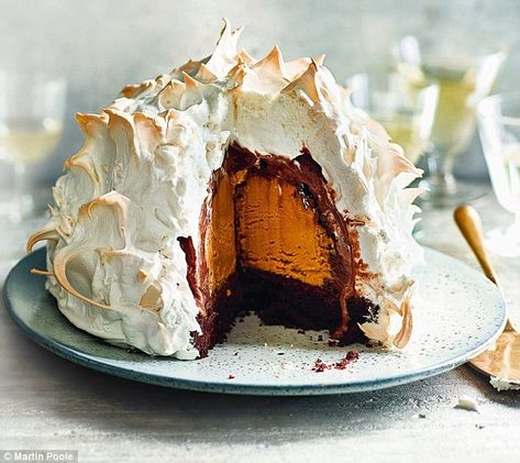 Paul Hollywood Bread Recipes, Baked Alaska Recipe, Semifreddo Recipe, Chilled Desserts, Paul Hollywood, Baked Alaska, British Bake Off, British Baking, Christmas Lunch