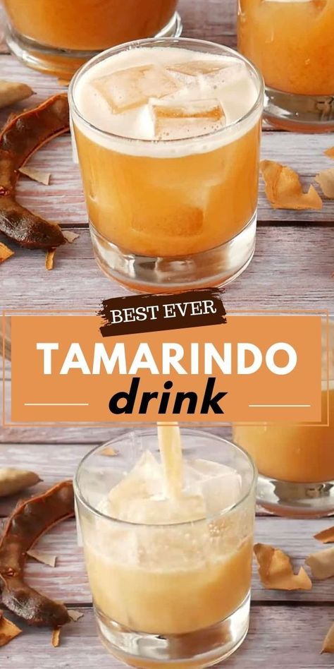 Tamarindo Drink Recipe, Peach Sorbet Recipe, Latin Desserts, Mexican Drinks, Tea Party Food, Agua Fresca, Tamarindo, Punch Recipes, Classic Desserts