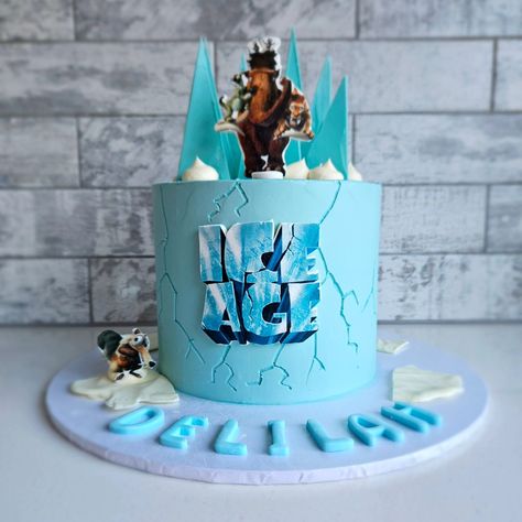 🧊 Ice Age cake 🧊 Delilah turns 3! I was given creative freedom again. I love it when you trust me to create something special for your little ones. The cracks in the ice were my favourite on this 😊 Ice Age Cake Ideas, Ice Age Cake, Creative Freedom, Second Birthday, Ice Age, Create Something, Birthday Cake Toppers, Baby Birthday, The Ice