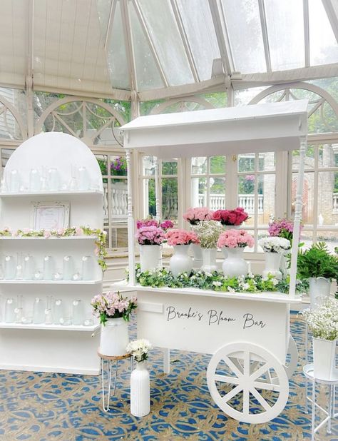 Party Rental Ideas, French Baby Shower, Bridal Shower Inspo, Flower Truck, Bridal Shower Flowers, Flower Cart, Flower Bar, Bloom Baby, Bridal Brunch