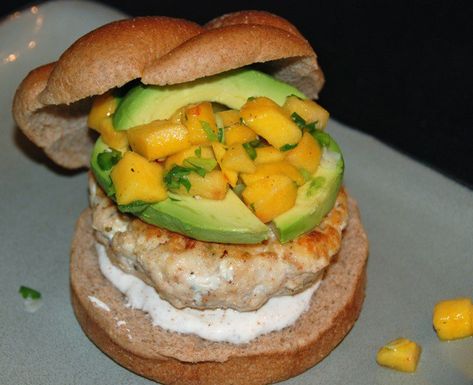 Halibut Burgers, Fish Burgers, Sweet Salsa, Grass Fed Steak, Fish Burger, Salsa Recipes, Peach Salsa, Summer Eating, Free Web Hosting