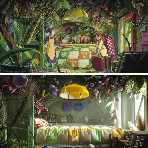 These Designers Show How Studio Ghibli Interiors Would Look Like In Real Life Studio Ghibli Backgrounds, Studio Ghibli Films, Art Studio Ghibli, 하울의 움직이는 성, Deco Studio, Ghibli Artwork, Studio Ghibli Movies, Studio Ghibli Art, Ghibli Art