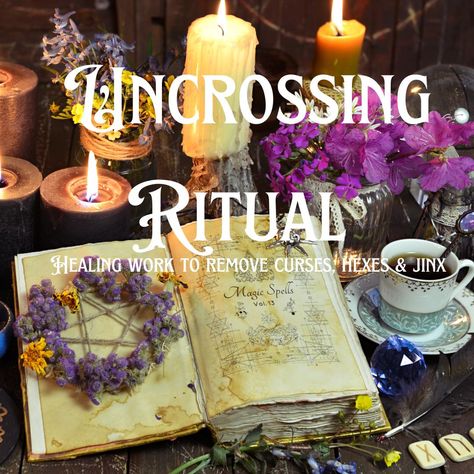 Uncrossing Ritual Friday Spells And Rituals, Uncrossing Ritual, Witchcraft Resources, Uncrossing Spell, Spells And Rituals, Candle Reading, Spell Work, Folk Magic, Financial Problems