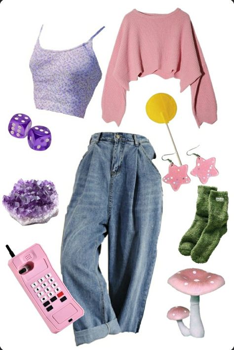 Casual Academia Outfit, 80's Outfit, 80s Clothes, Closet Basics, Creepypasta Oc, Academia Outfits, 80s Vibes, Fashion Inspiration Board, Bright Fashion